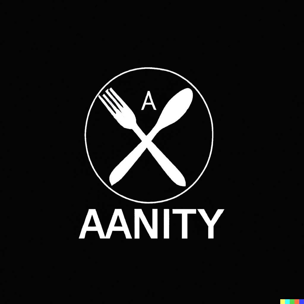 a representation of anxiety, restaurant logo design